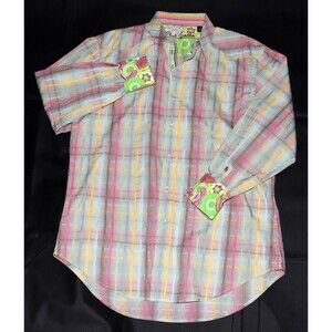 Robert‎ Graham Men's Long Sleeve Button Front Shirt Size Medium